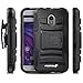 Motorola Moto G (3rd Gen, 2015) Rugged Case - Fosmon [STURDY] Shell Holster Case with Kickstand for Motorola Moto G (3rd Gen, 2015) - Black