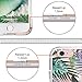 iPhone 6 Case, Clear iPhone 6s Case, MOSNOVO Tropical Palm Tree Leaves Clear Design Printed Transparent Plastic Hard Back Phone Case with TPU Bumper Protective Cover for Apple iPhone 6/6s (4.7 Inch)