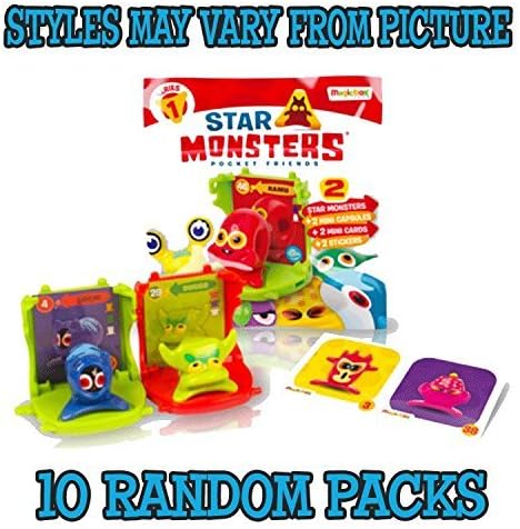 Star Monsters Pocket Friends Series 1 - Mini Capsule Pack x10 (Random colour) by Star Monsters