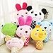 Mimibox Squeaky Plush Dog Toy for Smalls Dogs - Pack of 3, Random Color