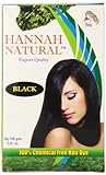 Hannah Natural 100% Chemical Free Hair Dye, Black, 100 Gram