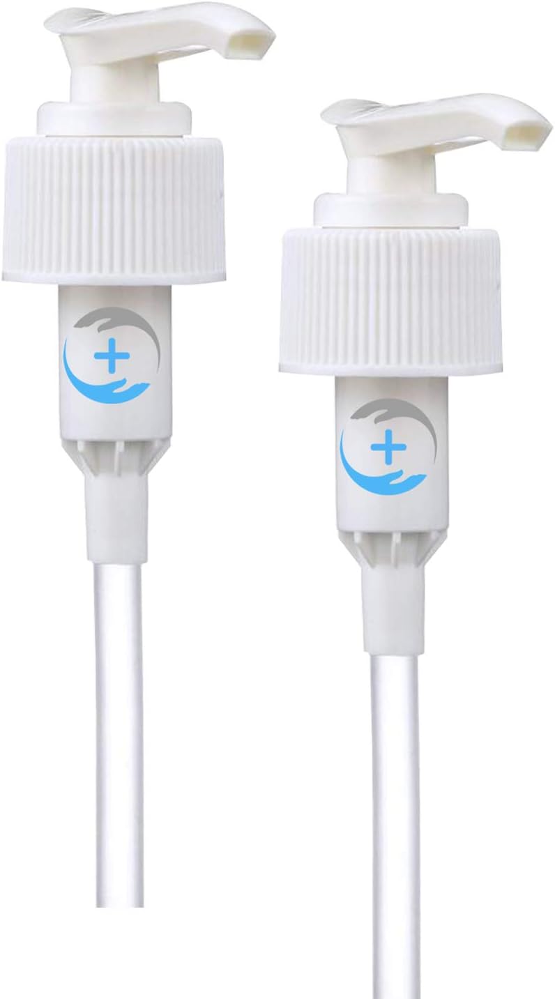 Shampoo Pump Dispenser 1000ml 750ml 500ml Pump Dispenser (2 Pack). Fits Wide Range Shampoo and Conditioner Dispenser. No More Morning Bed Head Pumps Fit 28mm Standard Screw Top Bottles