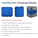 HAOBAIMEI Inflatable Travel/Airplane Pillow for Leg/Foot Rest, Air Cushion for kids to Lay Down or Sleep on Long Flights,Footrest Suitable for planes, Cars, Buses, Trains, Office, Home, Camping (Blue)