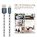 Fene (TM) Certified 10 Feet / 3 Meter Nylon Braided USB Type C to USB A Cable (2 Pack)