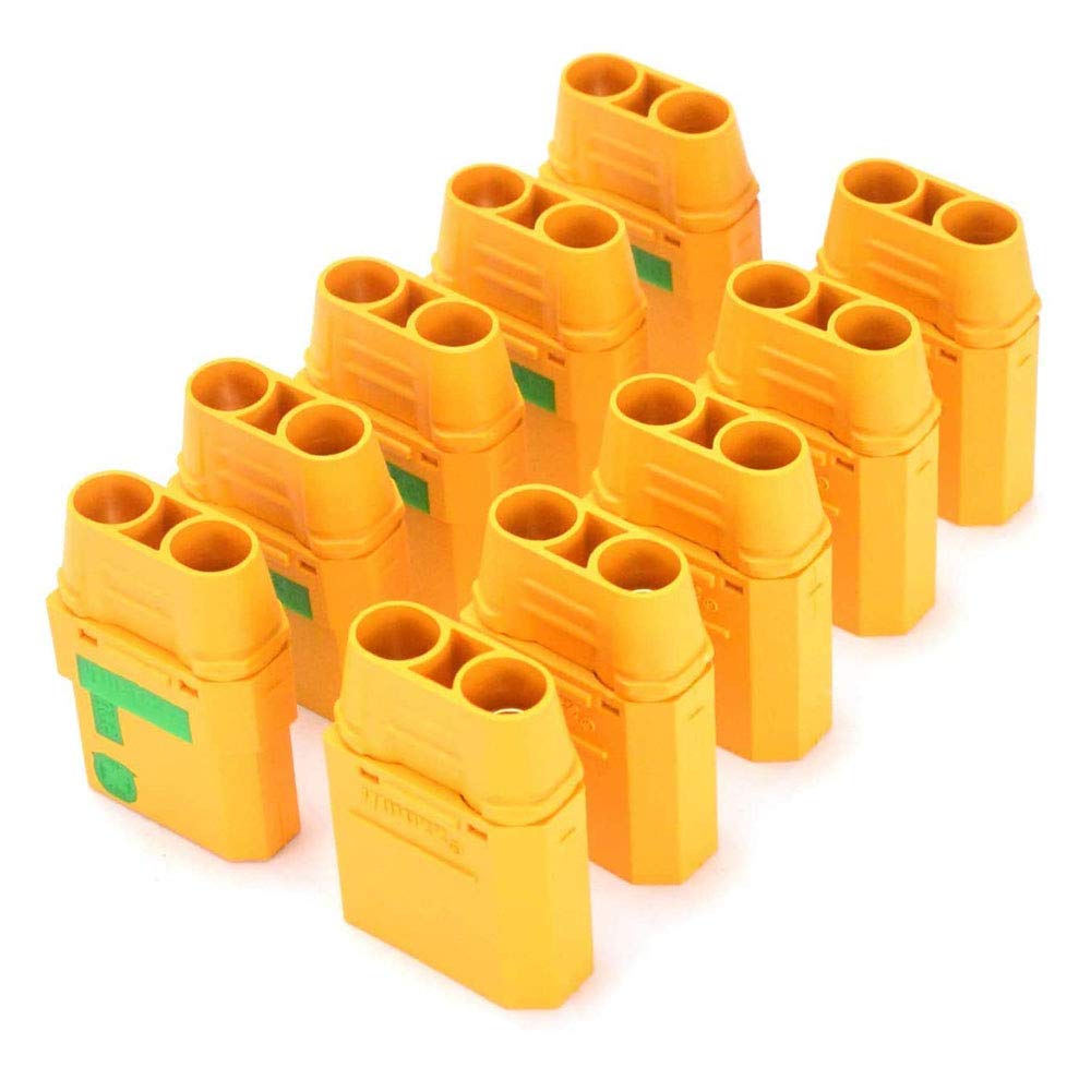 FLYRC 5 Pairs Amass XT90S XT90-S XT90 Connector Anti-Spark Male Female Motor Adapter for Battery ESC and Charger Lead for RC Car Truck