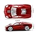 CHUYI Cool Sports Car Shaped Wireless Mouse 1600DPI Cordless Optical Mice with USB Receiver for Office School Home Travel, for PC Laptop Computer Gift (Red-1 Pack)