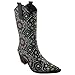 Corkys Women's Rodeo Tall Rain Boots Brown-Pink Floral
