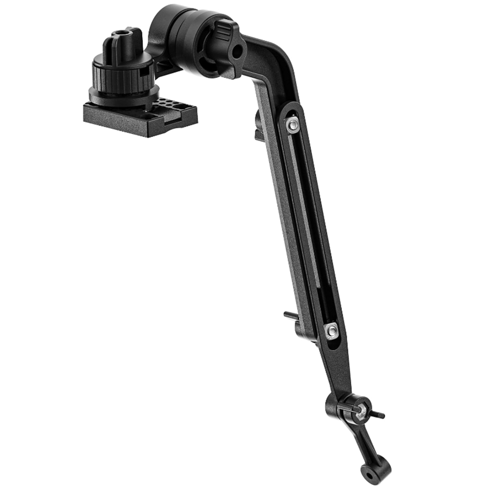Photo 1 of Universal Kayak Transducer Mount Arm Adjustable 9–14”, Tool-Free Installation Saltwater-Resistant, Compatible with Garmin Lowrance Humminbird Fish Finder