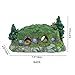 XiR Aquarium Decorations Castle Hiding Cave Hobbit House for Reptiles Fish Tank Decor Ornament 7.5″x 4.8″x 4.4″thumb 2