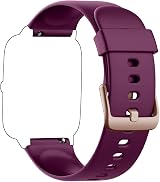 GRV Replacement Silicone Strap Band for Smart Watch FC1 ID205L ID205S Purple view 4