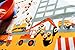 Disposable Placemats for Kids Babies Children Toddlers- 50 Count 4 Adhesive Sticky Sides Construction Party Supplies