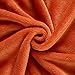 MERRYLIFE Orange Throw Blanket | Decorative Soft Colorful Oversized | Couch Outdoor Travel Plush Blanket| (50