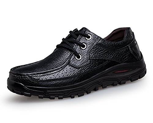 Pooluly Men Casual Loafers Shoes Premium Formal Leather Oxford Shoes