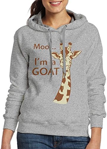 DENGDENG Moo, I'm A Goat Woman's Hooded Sweatshirt - Pullover Hoodie, Classic &amp; Comfortable Hooded Sweatshirt