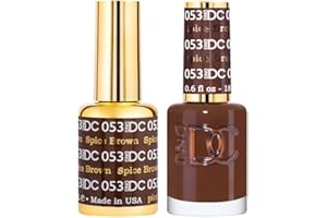 DAISY DND DND Gel Polish Set, Brown Collection, UV/LED GelPolish and Air Dry Nail Lacquer, Matching Chip-Free Polish Duo, 0.5 Fl Oz Each