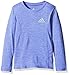 Adidas Girls' Little Girls' Pretty Strong Clima Top, Neon Blue Heather, 6