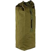 Farm Blue Top Load Duffle Bag -Extra Large Military OD Duffel Bags - Heavy Duty Army Grade Cotton Canvas Duffle Bags For Men, Women & Kids - XL Front Loading Tactical Gear Sack – 25” x 42" -Olive Drab