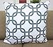 Howarmer Canvas Cotton Cushion Cover, Geometric Pattern, 18 x 18-Inch, Set of 4