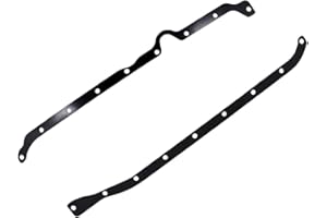 Cobra-Tek Fits 86-21 Chevy SB Oil Pan Reinforced Rails One Piece Rear Main Seal Zinc Steel (Black)