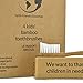 Toothbrush – As Seen On E! TV With Kathy Ireland! – Kids Natural Bamboo Toothbrush – Extra Soft Bristles For Kids 18 Months and Up – BPA-Free – 4 Pack