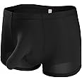 NIDREON Mens Ice Silk Elephant Nose Trunk Boxer Underwear