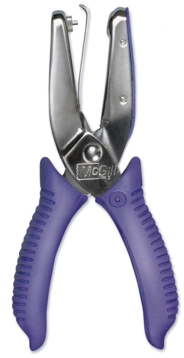 Photo 1 of MCGILLS 53200 1/16-Inch Round Hand Punch with 2-Inch Reach, Purple, 0.75 H x 6.5 L x 3.25 W