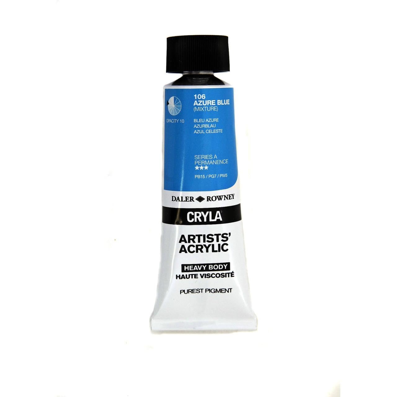 Daler-Rowney Cryla Acrylic 75 ml Azure Blue, Professional Artists
