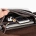 OFTEN Men Shoulder Bag,Leather Messenger Handbag Crossbody Bag for Men Purse iPad Bag for Business Office Work School(Vertical,DBR)