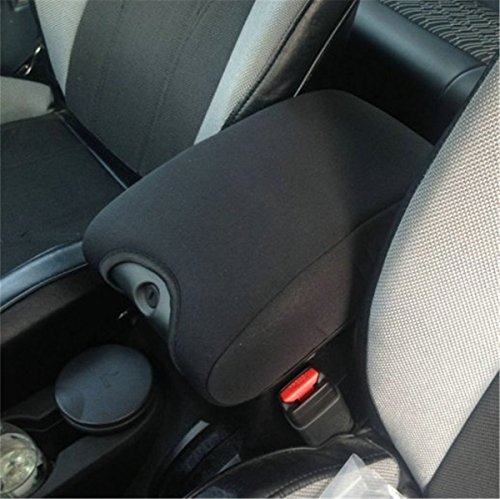 FMtoppeak Neoprene Center Console Armrest Cushion Pad Guard for 2011-2017 Jeep Wrangler JK Sahara Sport Rubicon X & Unlimited