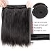 Peiyulex Brazilian Virgin Human Hair Weave Brazilian Straight Hair 3pcs 100% Unprocessed Hair Weft Extensions Natural Black Color 10inch