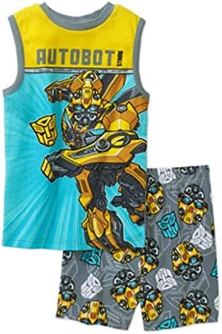 Transformers Boys Pajama Set, The Last Knight, Autobot Strong (Medium Size 8)