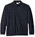 Haggar Men's Long-Sleeve Soft Brushed-Back Windowpane Polo Shirt