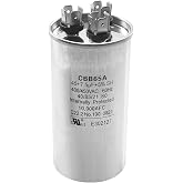 LEDBarz Z97F9969 45+7.5 45/7.5 uF MFD Dual Run Round Capacitor 400/450V - OEM Upgraded Replacement for GE Genteq Z97F9969 97F9969 &amp; GE AC Units