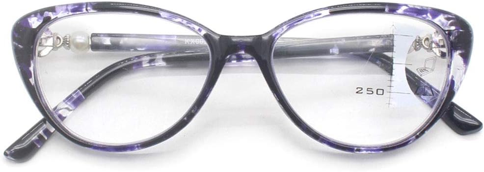 VEVESMUNDO Blue Light Blocking Progressive Reading Glasses Women Men Stylish Cateye Retro Presbyopic Multifocal Eyeglasses Eyewear 1.0 1.5 2.0 2.5 3.0 3.5