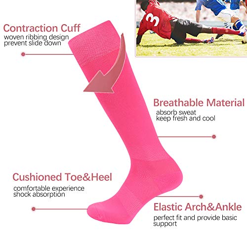 image for Getspor Football Socks, Unisex Youth Knee High Performance Field Hocke