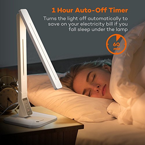 image for TaoTronics LED Desk Lamp with USB Charging Port, 4 Lighting Modes with