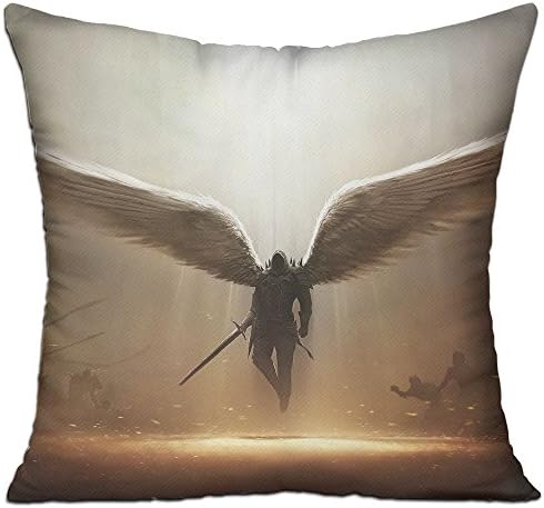 Angel Warrior Dark Demon Fashion Decorative Throw Pillow Deluxe Pillows 18" X 18"