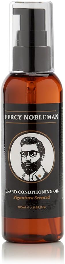 Percy Nobleman Beard Oil, 99% Naturally Derived Conditioning Oil with Signature Scent, Softens - Image 3