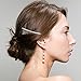 Pixnor 3pcs 7.8cm 20 Teeth Fancy DIY Metal Wire Hair Clip Combs Bridal Wedding Veil Combs (Silver)