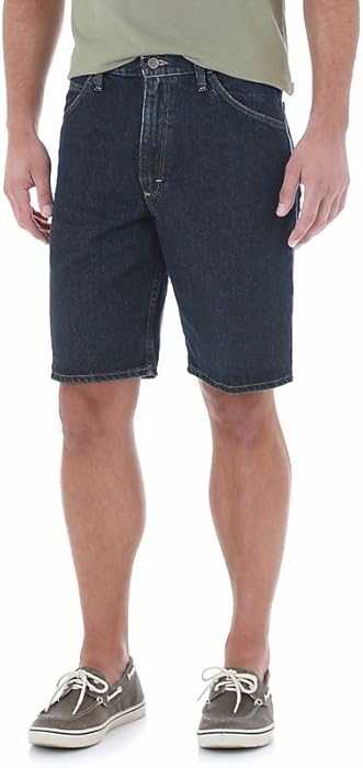 wrangler men's 5 pocket relaxed fit denim shorts