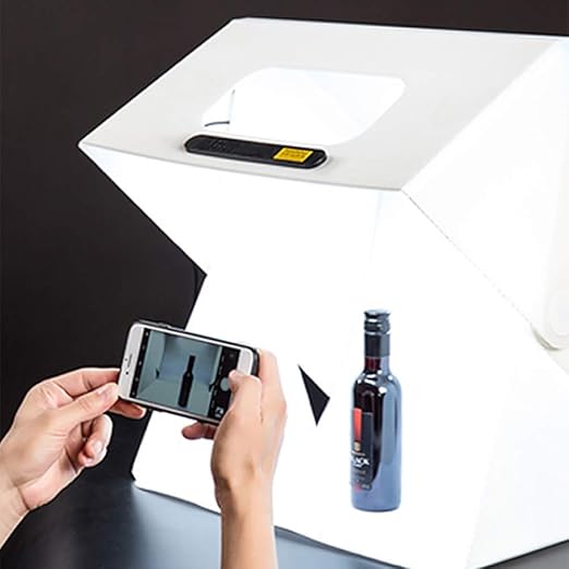 Mhwlai LED Caja De Luz Estudio Fotográfico Plegable Pequeña ...