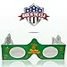 3D Christmas Glasses - 5 Pack - A Fun Christmas Experience! Turn Holiday Lights Into Magical Images. At Every Point of light See REINDEER! Our USA MADE Holiday Specs Are Perfect For Festivities!