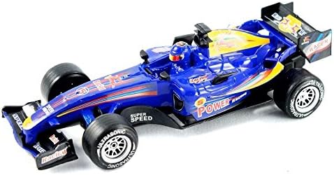 Racing Vehicle Friction Powered with light/sound 1:18 Scale with rider