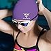 Vitchelo Waterproof Extra Large Swim Caps for Long Hair - Silicone Swimming Cap Dreadlocks Women & Ladies That Keeps Hair Dry (Purple)