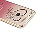 iPhone 6S Plus Case,iPhone 6 Plus Case,ikasus Red Love Heart Glitter Bling Crystal Rhinestone Diamonds Clear Rubber Golden Plating TPU Soft Silicone Case Cover for iPhone 6S Plus/iPhone 6 Plus 5.5