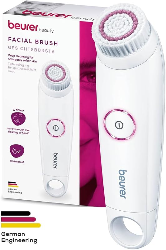 FC 45 cepillo limpiador facial eléctrico, limpieza profunda para una piel visiblemente suave y luminosa, rotación de 2 niveles, para todo tipo de piel, resistente al agua, blanco