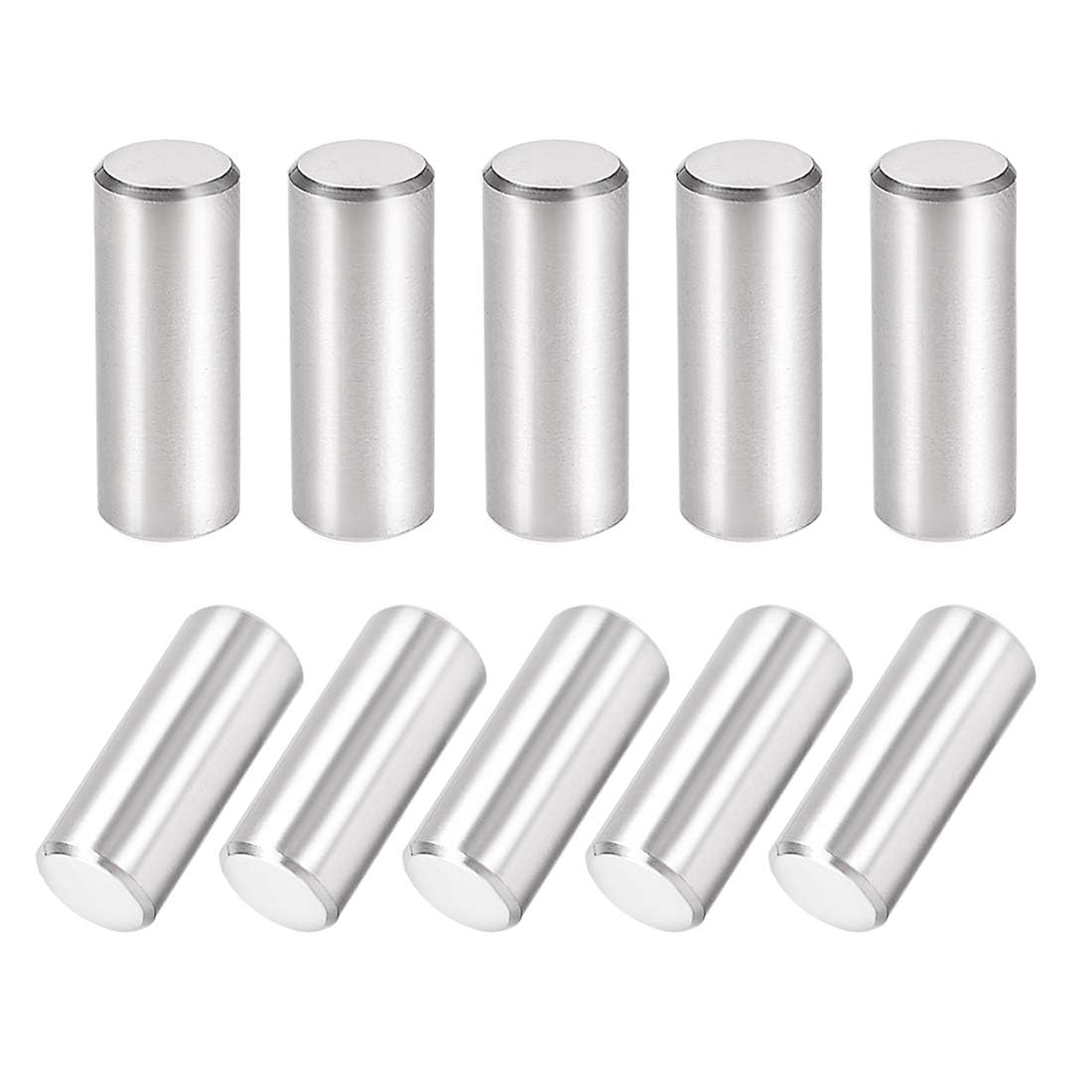 TA-VIGOR 10Pcs 8mm x 20mm Dowel Pins, 304 Stainless Steel Shelf Support Cylindrical Pin Pegs Shelf Support Pegs Fasten Elements for Furniture, Cabinets, and Mechanical Applications