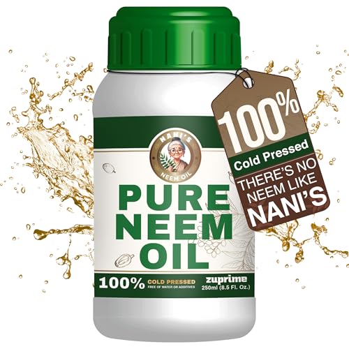 Reines Zuprime Neemöl für Pflanzen – Bio-Neemöl-Spray für Pflanzen, 100% kaltgepresstes Neemöl, natürliches Neemöl-Konzentrat, Blattpolitur für Pflanz