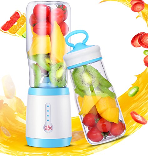 F&W Electric Juice Cup Creative Mini Portable Juicer Home Multi-Function Cooking Machine Glass Juice Machine Gift Cup Cover