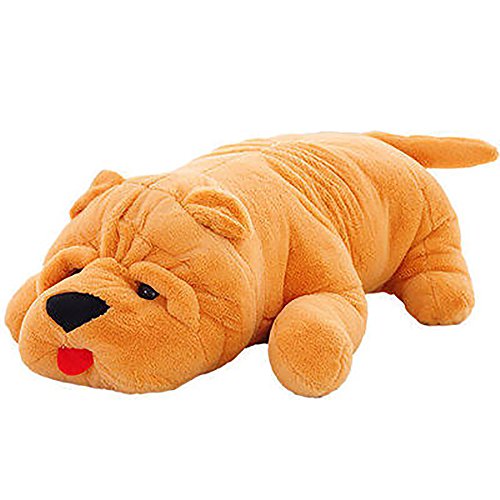 Stuffed Bulldog Plush Animal Shar Pei Dog Toys Pillow Cushion Gifts (14inch)